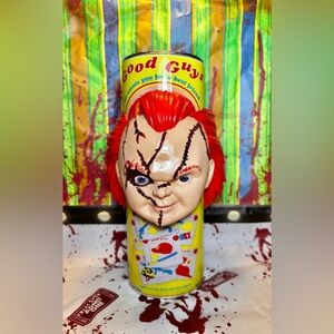 Chucky Doll Tumbler With REMOVABLE 3D Head Tumbler Sleeve CUSTOM